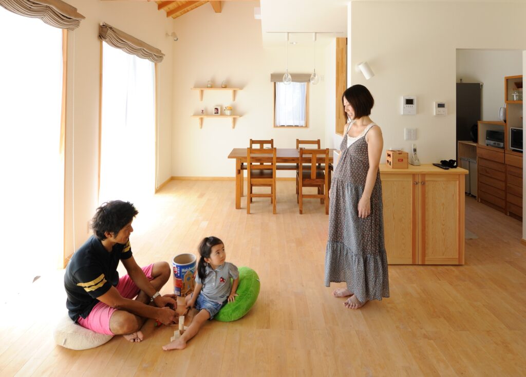 大人も子供も気持ちいい自然素材に包まれた家