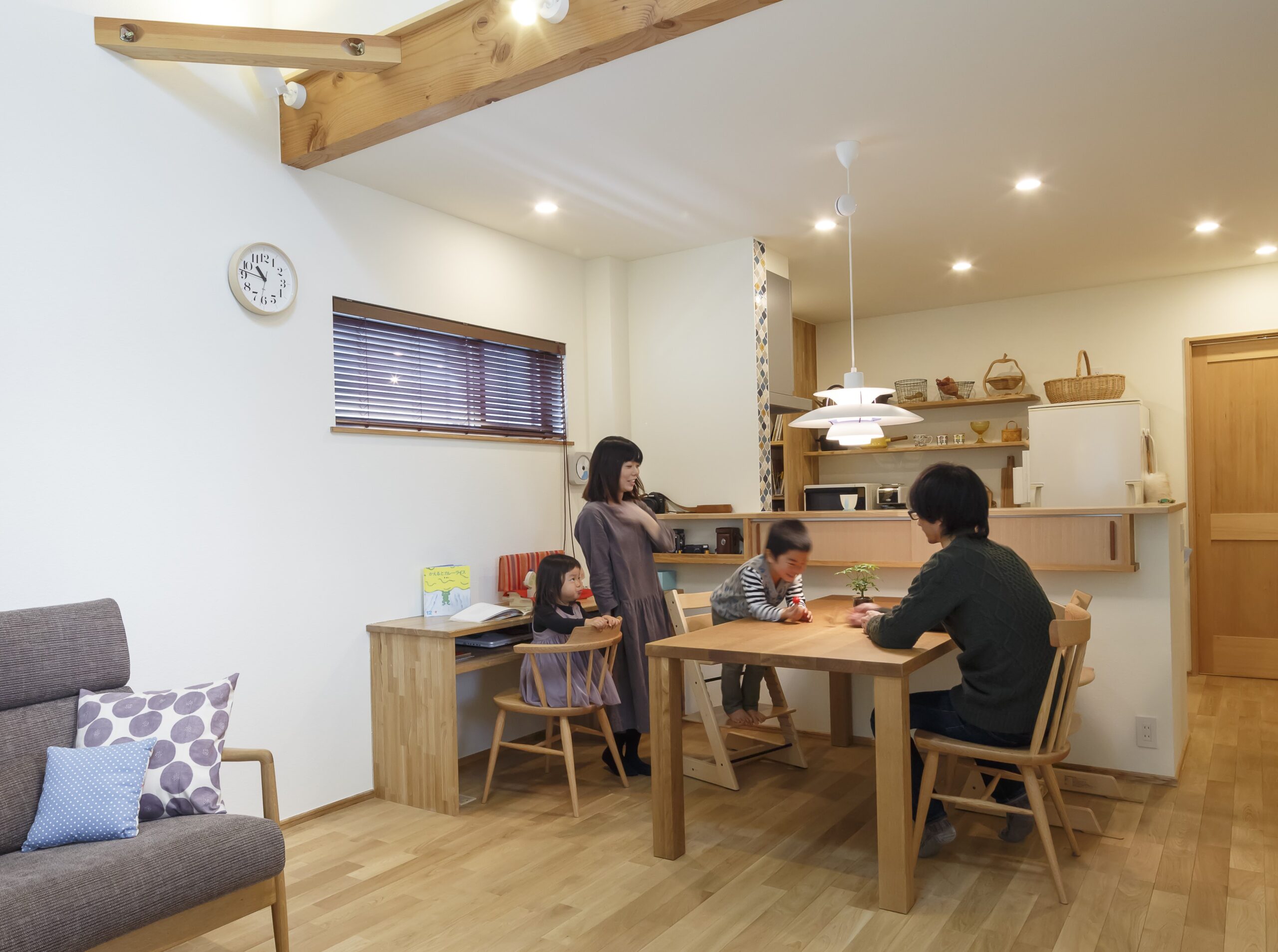 24坪のコンパクト空間を心地よく自分らしく暮らす家