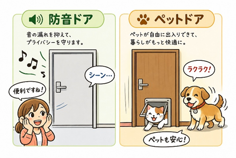 室内建具にも“機能付き”があるのをご存じですか？